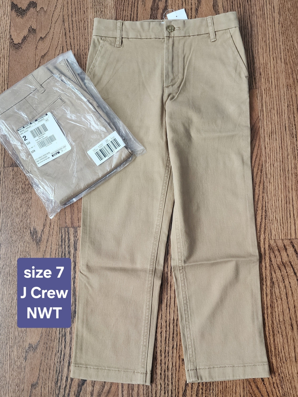 Khaki Straight-Leg Pants - Tan